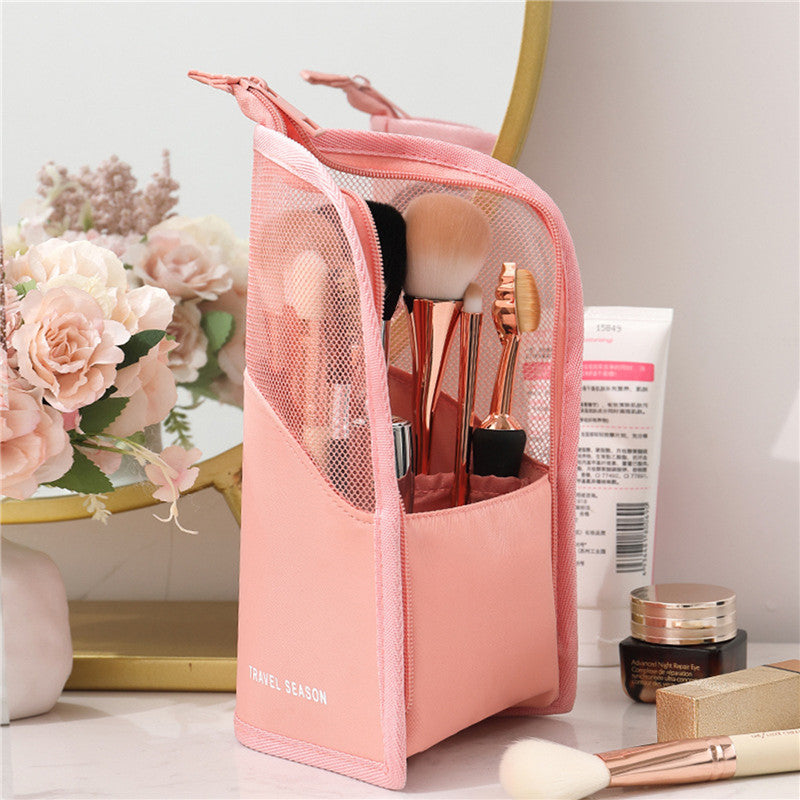Waterproof Foldable Makeup Brush Case with Zipper