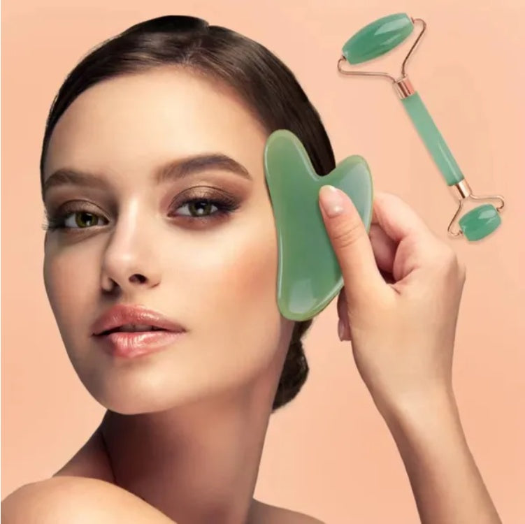 2PCS Gua Sha Facial & Body Massage Stones