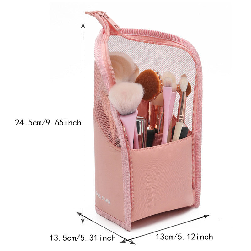 Waterproof Foldable Makeup Brush Case with Zipper
