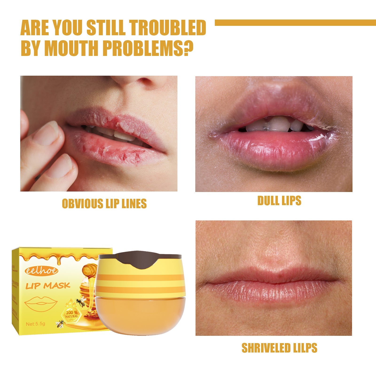 EELHOE Honey Moisturizing Lip Mask
